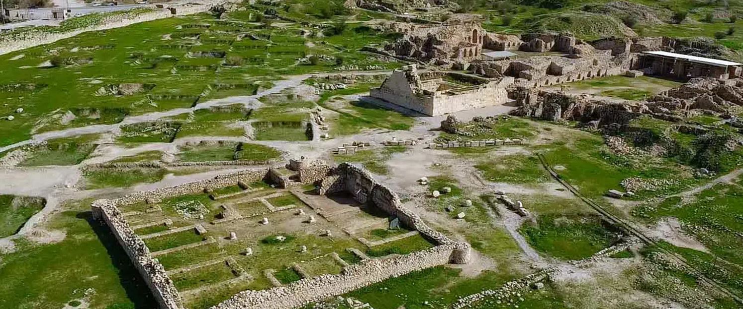 The archaeological site of Takht-e Soleyman, in north-western Iran, is situated in a valley set in a volcanic mountain region. The site includes the principal Zoroastrian sanctuary partly rebuilt in the Ilkhanid (Mongol) period (13th century) as well as a temple of the Sasanian period (6th and 7th centuries) dedicated to Anahita. The site has important symbolic significance. The designs of the fire temple, the palace and the general layout have strongly influenced the development of Islamic architecture.